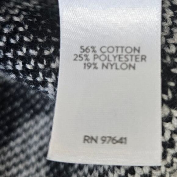 J.Jill Cotton Blend Button Front Cardigan Sweater Leopard Print Size M - Picture 5 of 7